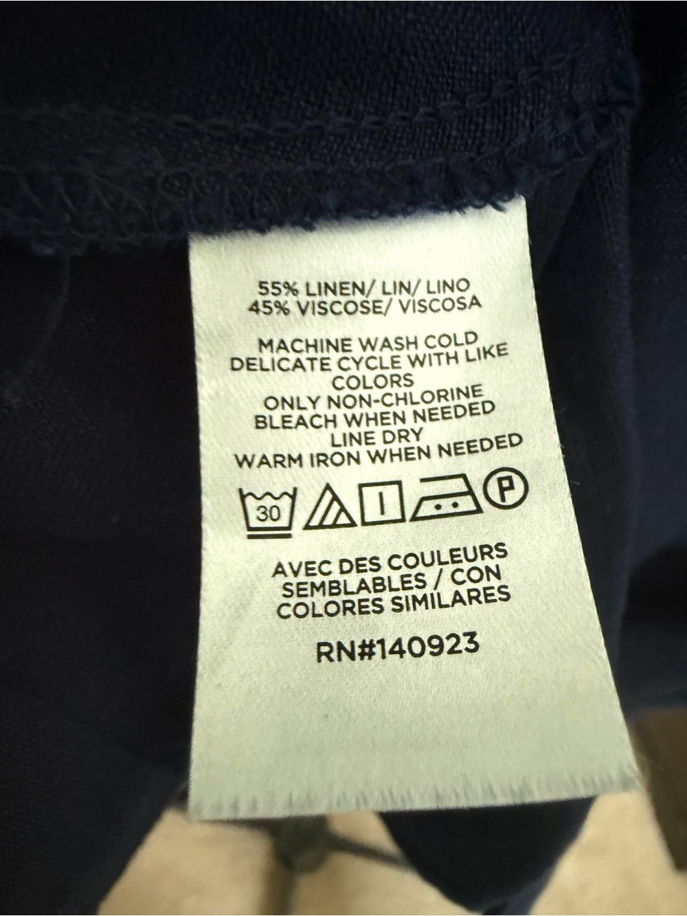 NWT LOFT Navy Sleeveless Button-Front Mini Dress 8 - Picture 7 of 8